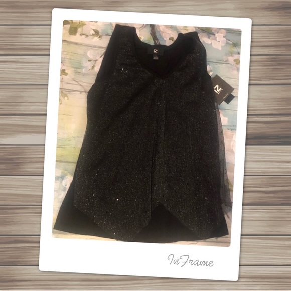 Iz Byer Tops - iZ Byrd Tank with sparkle overlay
